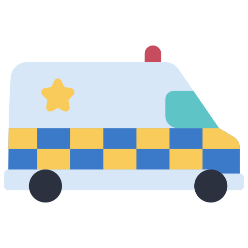 camioneta de la policía icono gratis