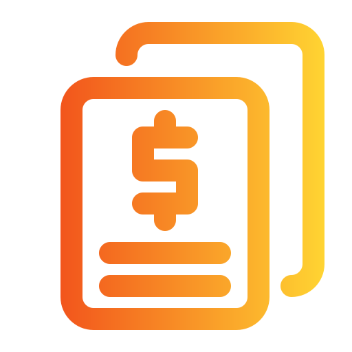 informe financiero icono gratis