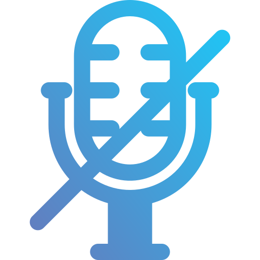 조용한 무료 아이콘