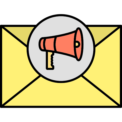 correo de propaganda icono gratis
