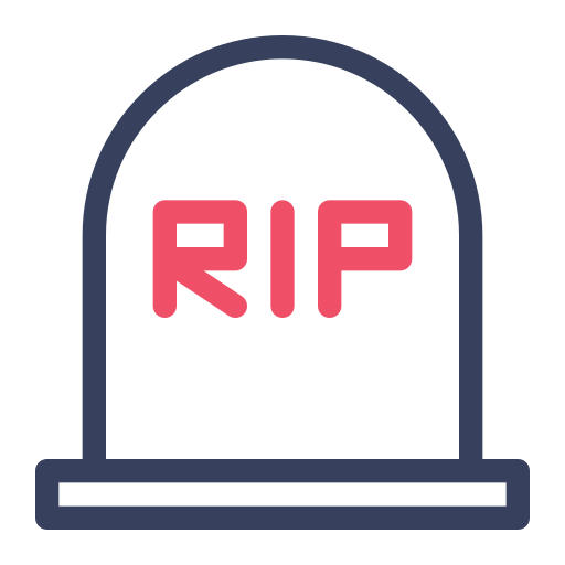 Tombstone Generic Outline Color Icon