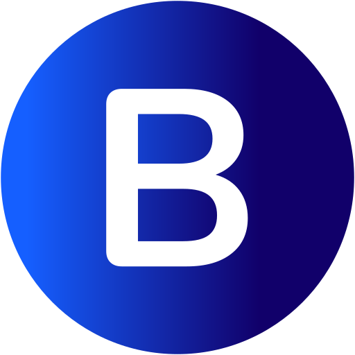 Letter B Generic Circular Icon