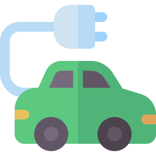 coche eléctrico icono gratis