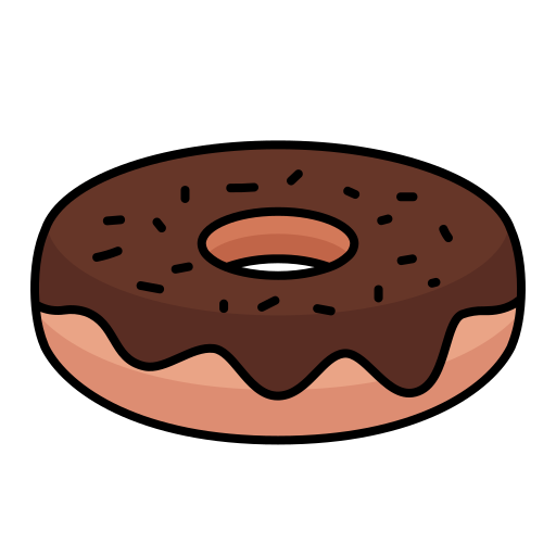 Donut Generic Outline Color icon