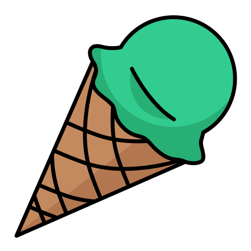 cucurucho de helado icono gratis