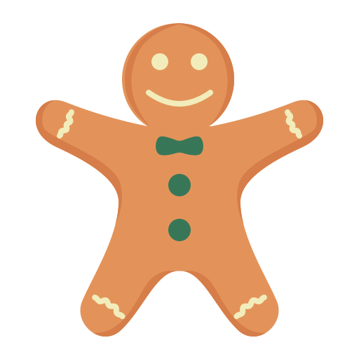 Gingerbread Generic Flat icon