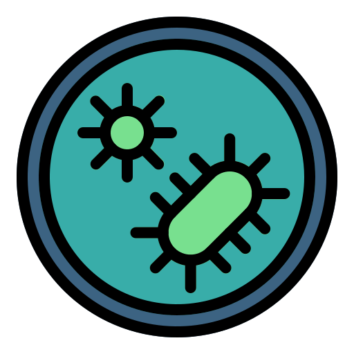 Bacteria Generic Outline Color icon