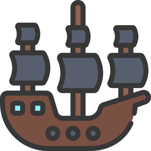 Pirate ship - Free transportation icons