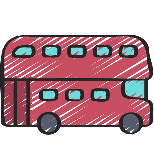 The red double decker bus  Stock Illustration 65504802  PIXTA