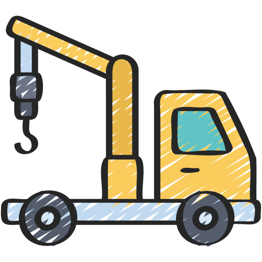 크레인 트럭 무료 아이콘