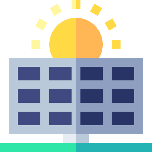 energía solar icono gratis