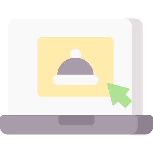 pedido en línea icono gratis
