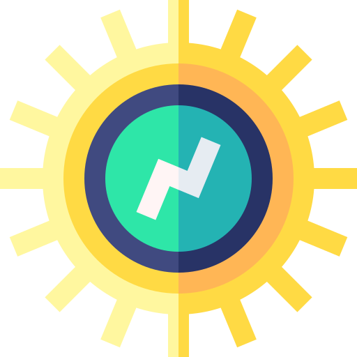 energía solar icono gratis