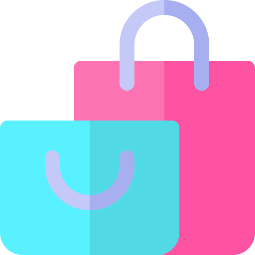 Shopping bag Basic Rounded Flat icon