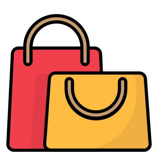 Shopping bag Generic Outline Color icon