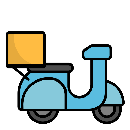 bicicleta de reparto icono gratis