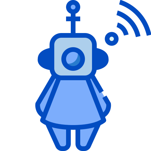 Robot Generic Blue Icon