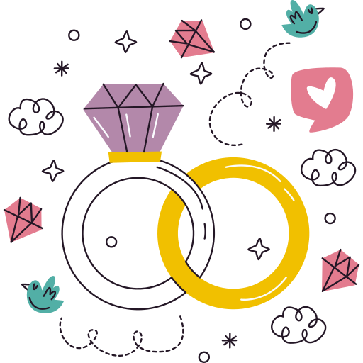 anillos de boda gratis sticker