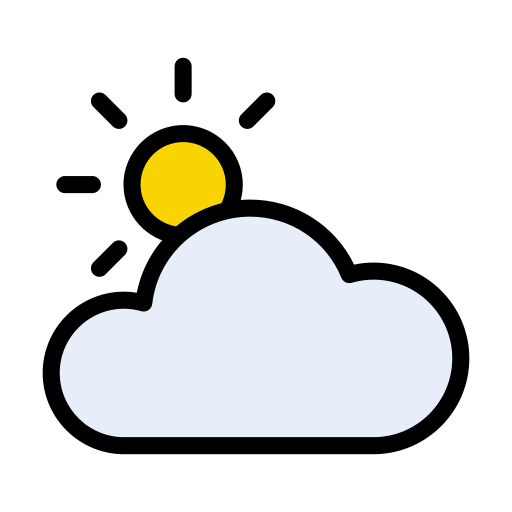 Partly cloudy - Free weather icons