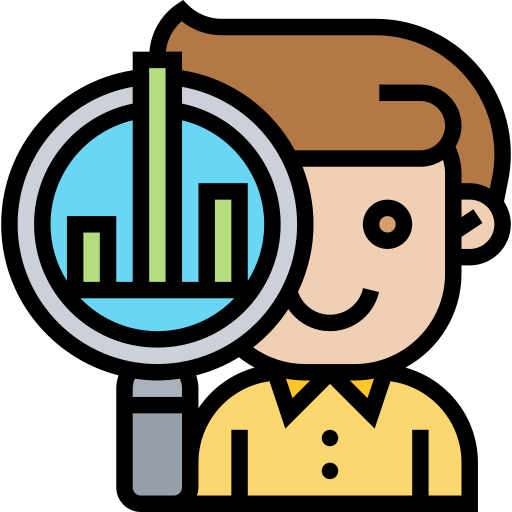 Analyze Definition Icon Stock Illustration