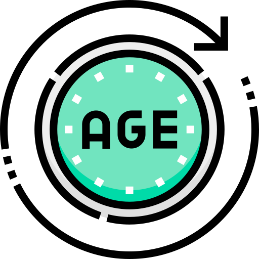 Age Detailed Straight Lineal color icon