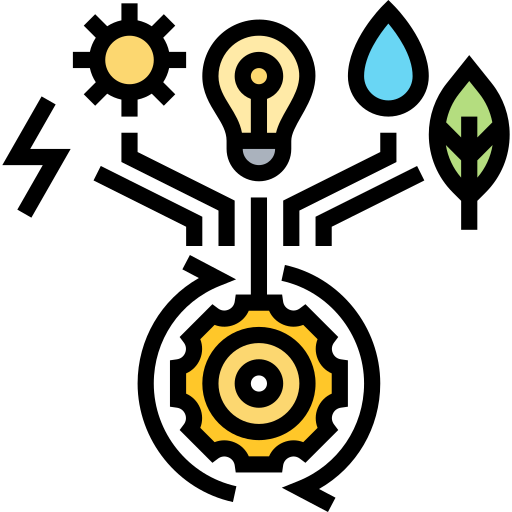 energía renovable icono gratis
