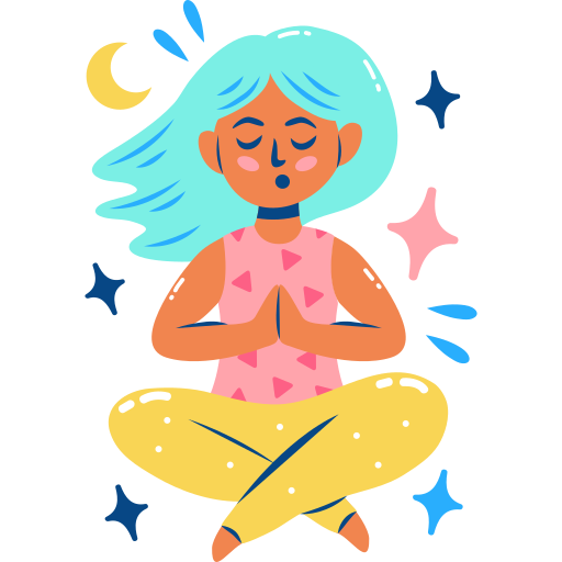 Meditation Stickers - Free wellness Stickers