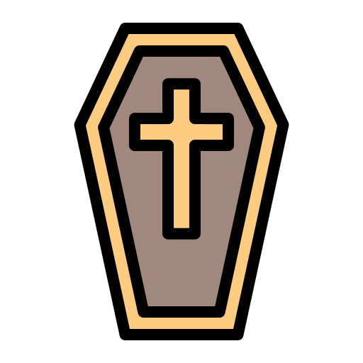 Coffin Generic Outline Color icon