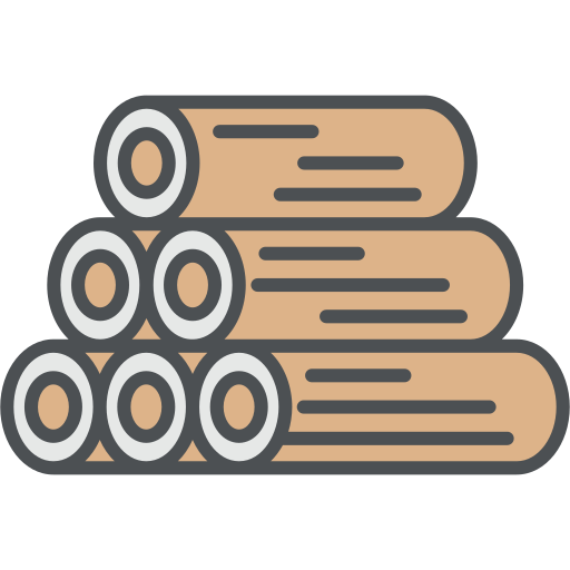 Firewood Generic Outline Color icon