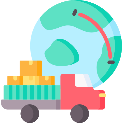 camión de reparto icono gratis