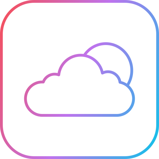 aplicación meteorológica icono gratis