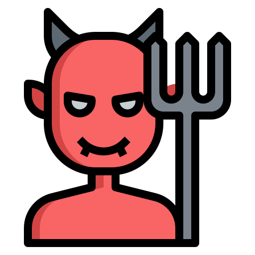 Devil Generic Outline Color icon