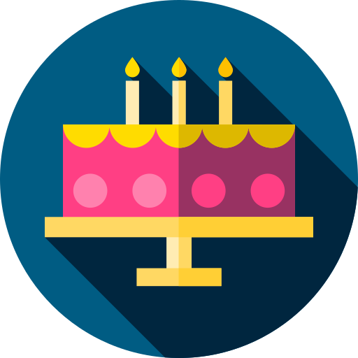 pastel de cumpleaños icono gratis