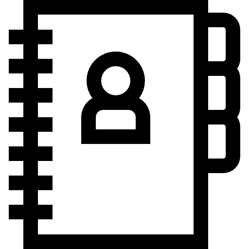 directorio telefónico icono gratis