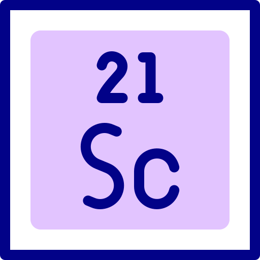 Scandium Detailed Mixed Lineal color icon