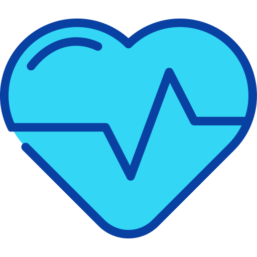 Heart rate Generic Blue icon