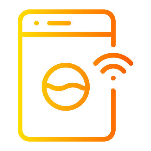 lavadora inteligente icono gratis
