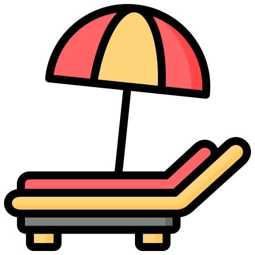 Sunbed - Free holidays icons