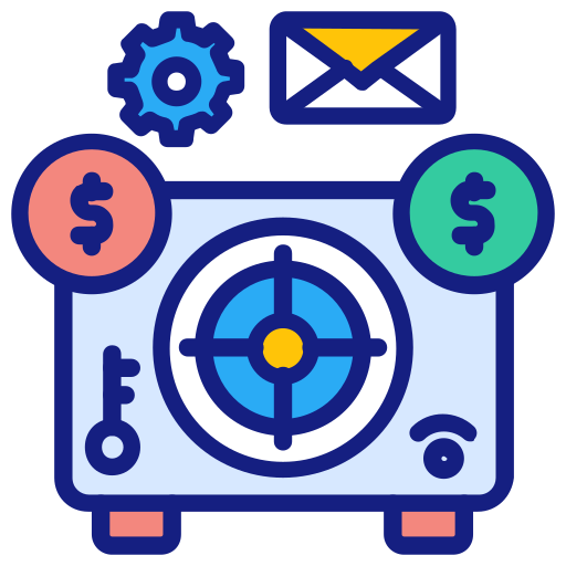 Safe deposit free icon Safe deposit free icon