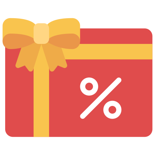Gift card free icon