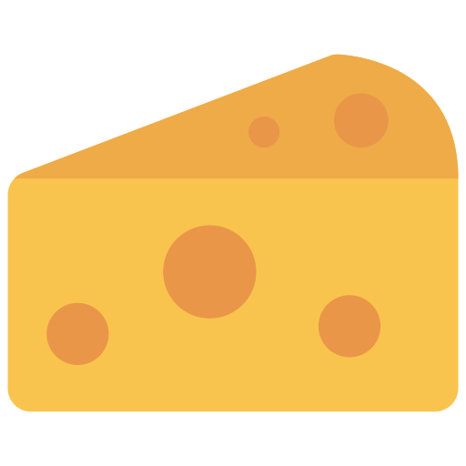 Cheese Juicy Fish Flat icon