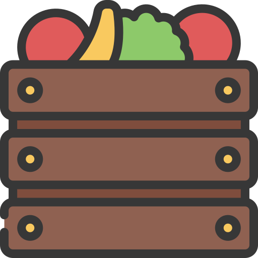 caja de frutas icono gratis