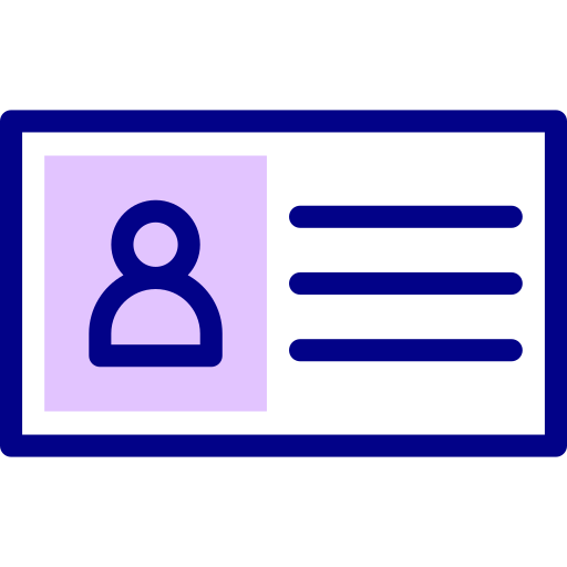 Удостоверение личности бесплатно иконка Удостоверение личности бесплатно иконка