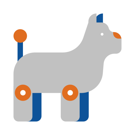 Robot dog Generic Flat icon