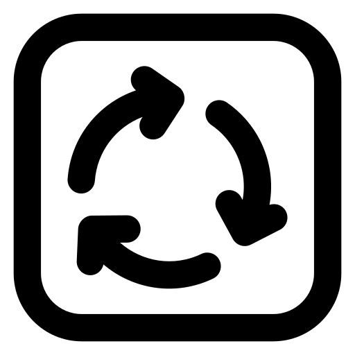 Recycle sign free icon