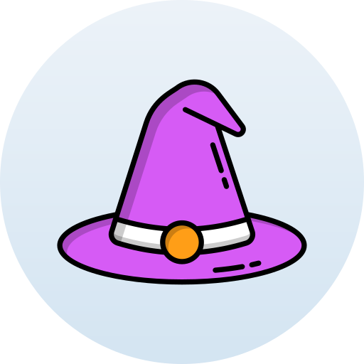 sombrero de bruja icono gratis