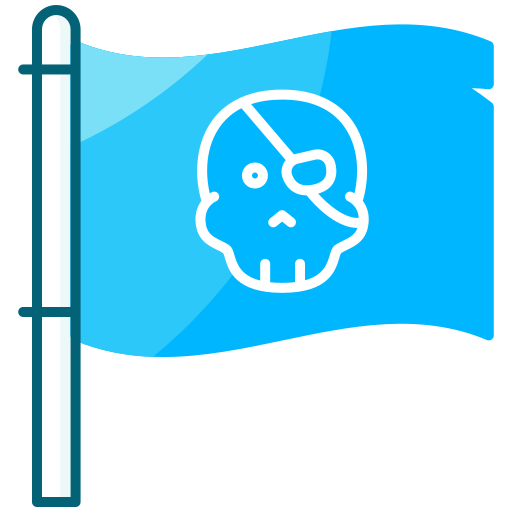 bandera pirata icono gratis