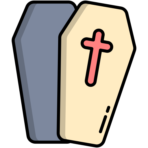 Coffin Generic Outline Color icon