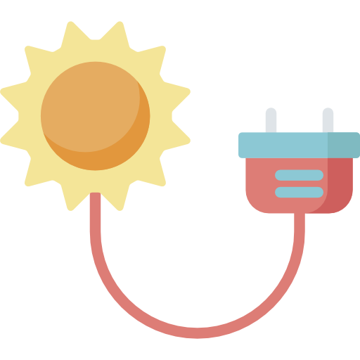 energía solar icono gratis