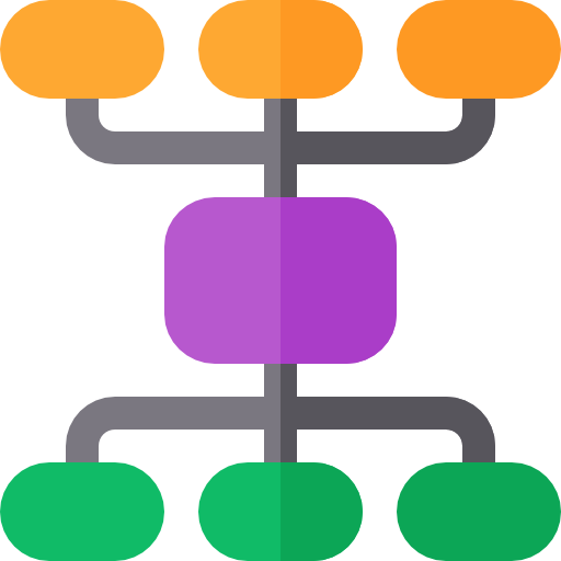 estructura jerarquica icono gratis